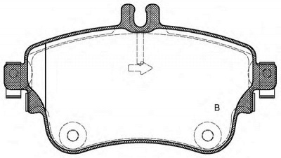 OPEN PARTS bpa148708 -  Комплект тормозных колодок, дисковый тормоз